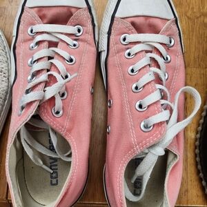 Converse Pink Canvas Sneakers